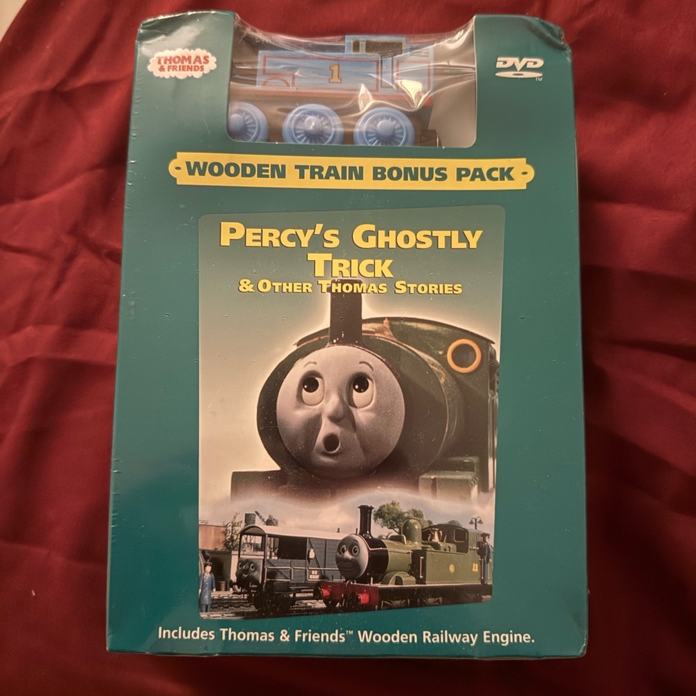 Thomas and Friends - Percy's Ghostly Trick DVD SEALED Wooden Train Bonus Pack